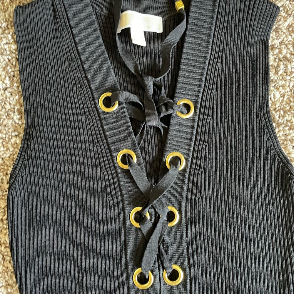 Ribbed sleeveless Michael kors dress